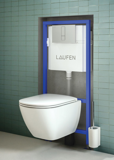LAUFEN - Installationssystem (LIS) - her ses installationen i væg - Køb det på BD.dk