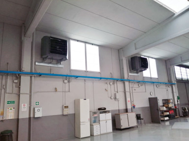 BEETLE er en kraftfuld luft-til-luft varmepumpe designet til at køle og opvarme industrielle haller, produktionsfaciliteter og lagerområder.