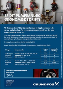 Front Grundfos Energy Check Kvikguide